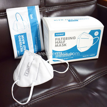 Careable Folding Flat FFP2 Respirator EN149 White List